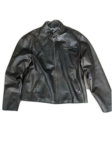 BC ETHIC Brown Faux Leather Cafe Racer 