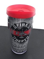 Fire Department Thermos Travel Cup Mug 16 oz Made in the USA