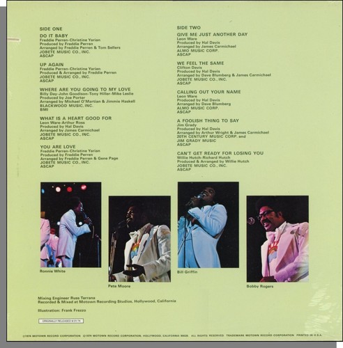 The Miracles - Do It Baby (1981) - New Motown LP Record! Motown M5-133V1 - Imagen 2 de 3