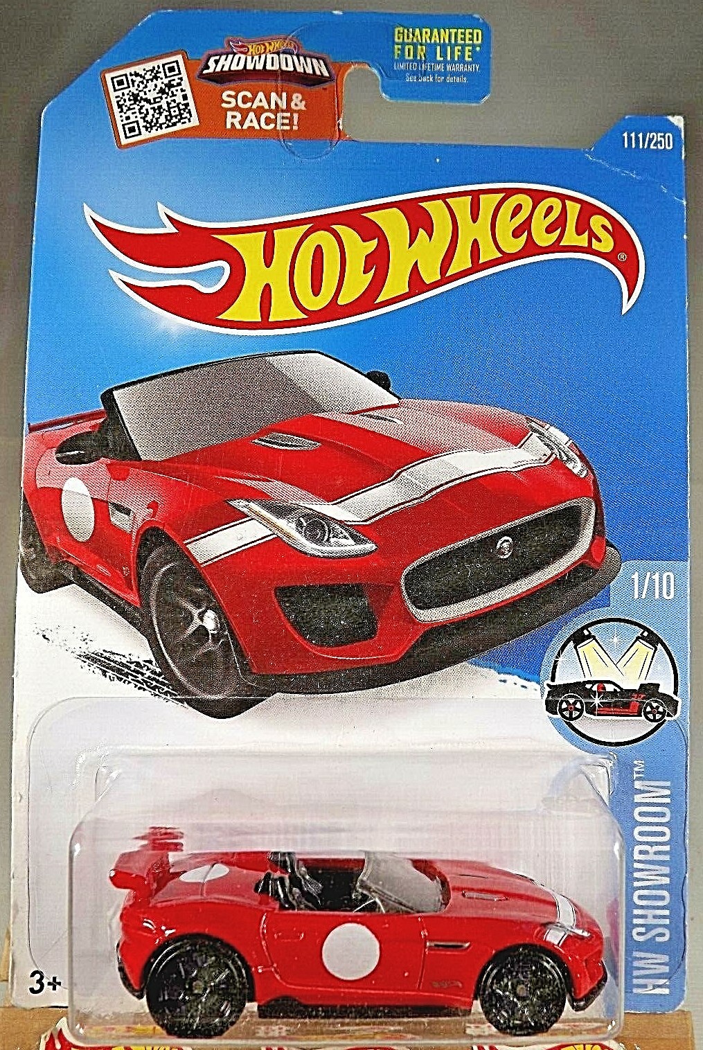 2016 Hot Wheels #111 HW Showroom 1/10 '15 JAGUAR F-TYPE PROJECT 7  Red Variation