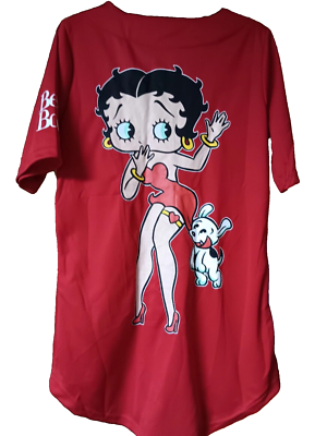 Betty Boop Tシャツ レッド Betty Boop Mesh Baseball Tee Red Womens Small | eBay