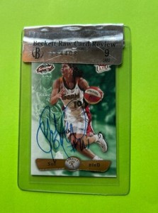 Sue Bird Rookie Autographed, Graded Card