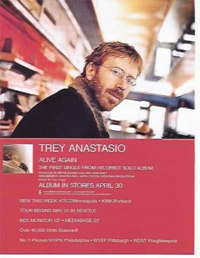 2002 Trey Anastasio Alive Again Music Promo Trade Ad Original 8.5x11 - Image 1 of 1