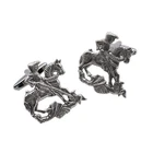Pewter St George and the Dragon Cufflinks in a Gift Box