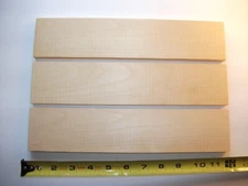 Lot of (3) Pcs. 1/2" x 2-1/2" x 12" Basswood / Poplar S4S Kiln Dried