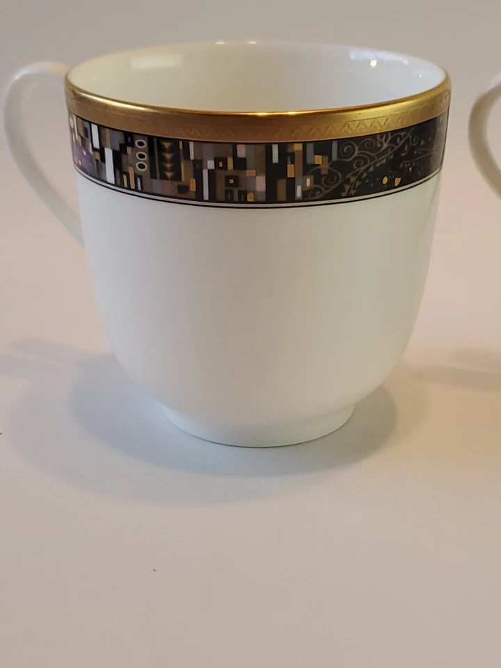 Té/café Mikasa 3"x3" 6 oz. Juego de 4 tazas Royal Glimmer CAG II USADAS EN EXCELENTE ESTADO Foto 4 de 4