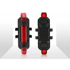 Bike Tail Light Bicycle Rechargeable USB 5 LED Safety Rear Lamp Flashing Wraning