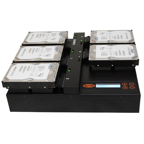 Systor 1:4 Flatbed SATA Hard Disk Drive HDD SSD Duplicator Sanitizer 18GB/Min