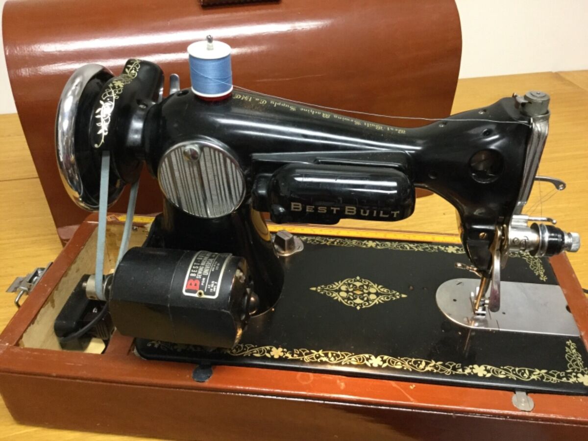 Vintage BEST BUILT Deluxe Ornate Sewing Machine w/Case Vintage BEST BUILT Deluxe Ornate Sewing Machine w/Case