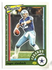 HOF'er ROGER STAUBACH Dallas Cowboys 2022 Panini Classics LEGENDS Card #109