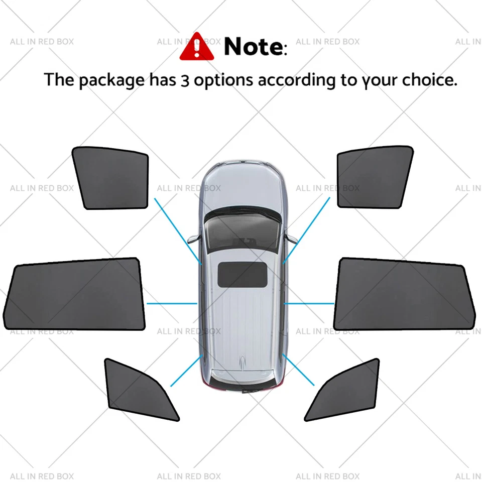 Magnetic Mesh Sun Blind Shades Suitable for Audi Q7 4LB 06-15 On Front/Rear - image 2 of 4