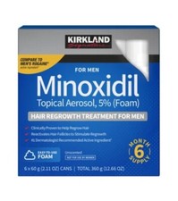 Kirkland Signature Men Hair Regrowth System Foam 2.11 Oz, 6-count