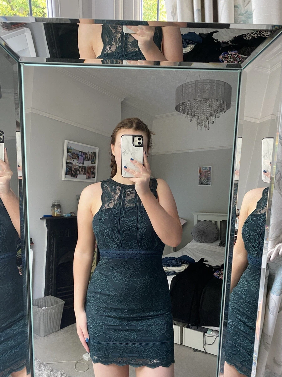 Topshop Green Lace Dress eBay