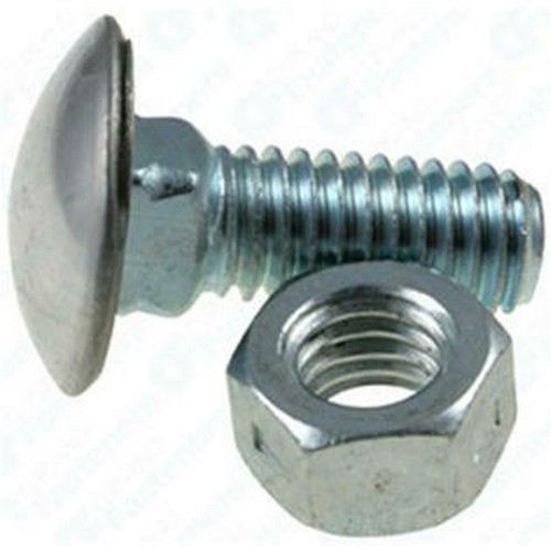 1951-1975 Chevy Biscayne Front / Rear Chrome BUMPER BOLTS 7/16" Carriage GM NOS - Picture 2 of 2