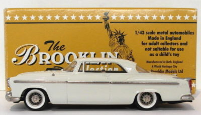 Brooklin 1/43 Scale BRK19A 001 - 1955 Chrysler C-300 Hardtop Coupe White