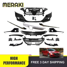 For 2021 2022 Honda Accord Sedan Front Bumper Cover Complete Set W/ Fog Lights