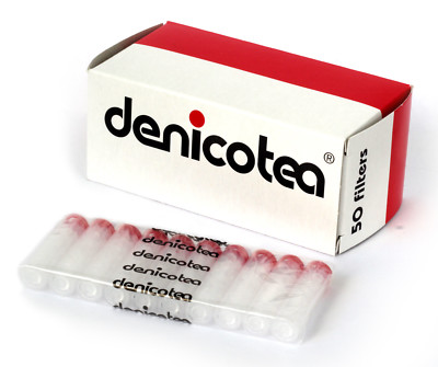DENICOTEA Filters for Cigarette HOLDER - box of 50 filter - FREE SHIPPING