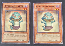 Yugioh TCG - 2x Reptilianne Viper - SOVR-EN023 - LP/NM - Unlimited Ed. - 2009