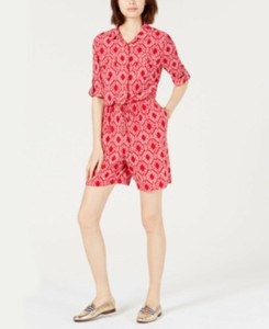 tommy hilfiger red jumpsuit