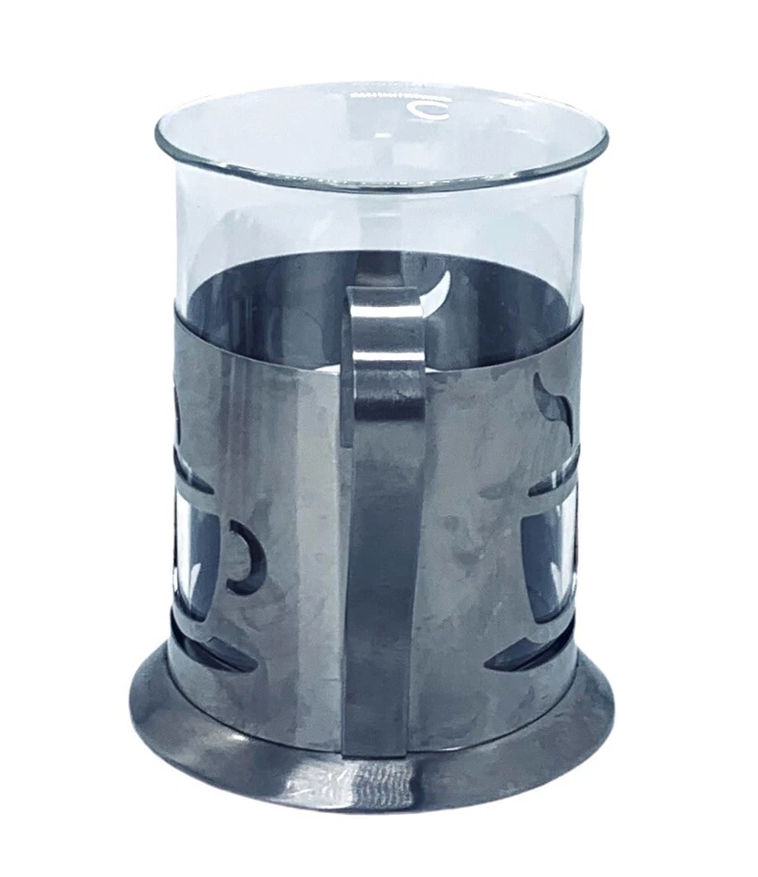 Taza de vidrio de acero inoxidable prensa francesa BergHoff INTL Bélgica Foto 3 de 4