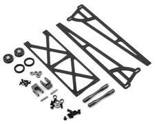 Slider Wheelie Bar w/O-Ring Wheels Grey Mid Motor DragRace Concepts DRC3580002