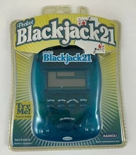 Radica Pocket Blackjack 21 Electric Handheld Card Game 