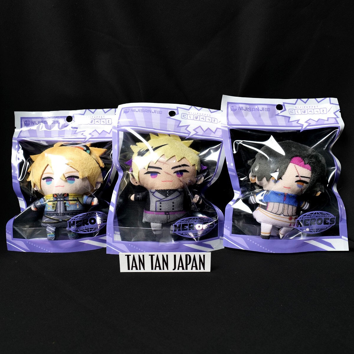 Nijisanji Krisis Niji Puppet Plush Stuffed Set of 3 HEROES Half