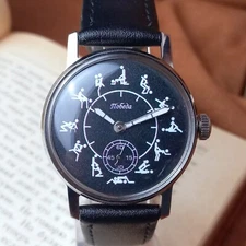 Pobeda Soviet Men's Watch Vintage Mechanical Men's Wristwatch USSR Serviced