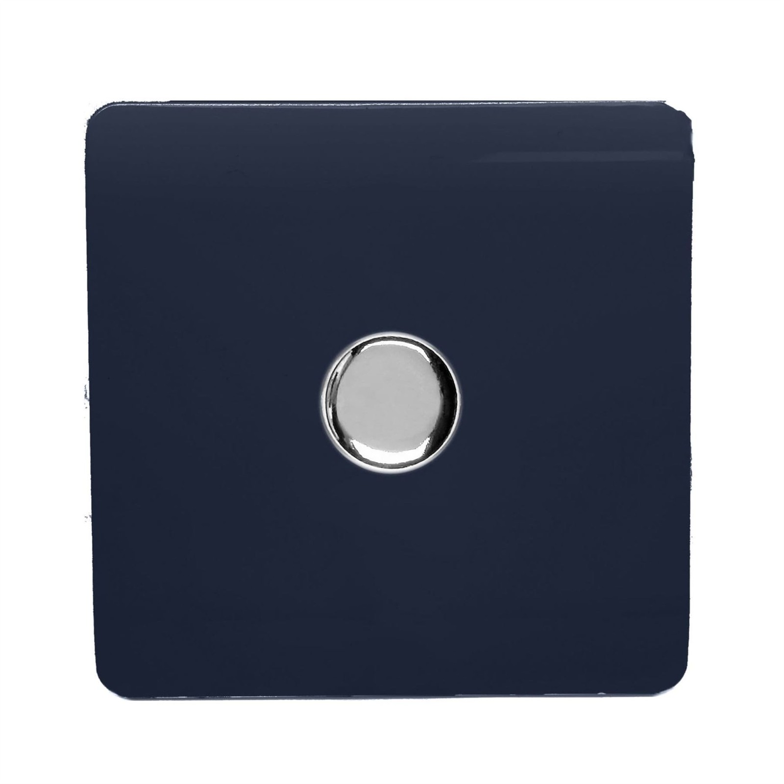 Trendi Switch 1 Gang 10amp Rotary LED Dimmer Light Switch Navy Blue - Image 2