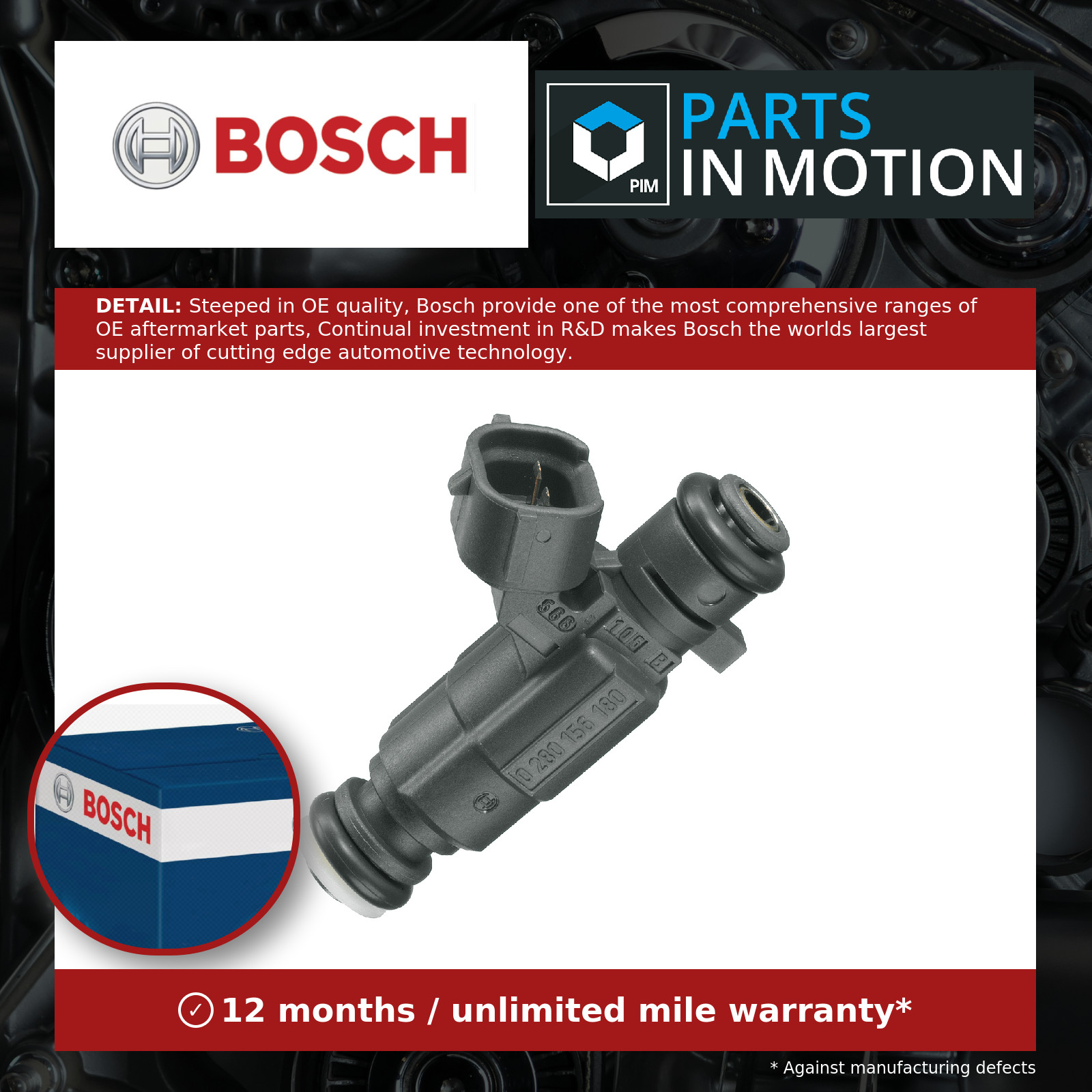 Petrol Fuel Injector fits AUDI S4 B6, B7 4.2 03 to 09 Nozzle Valve Genuine Bosch