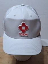 Tosoh Chemicals Hat Cap Snapback Adjustable White Breathable Logo 