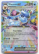 Evoluzioni Prismatiche Glaceon ex (Calendario Vacanze) 026/131 NM Holo Carta Pokemon