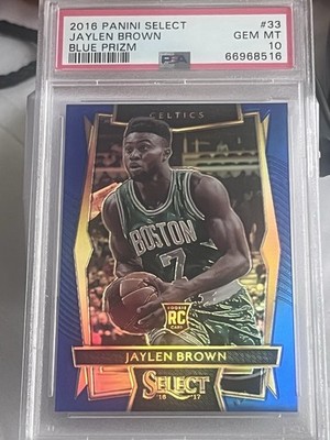 2016 Select Jaylen Brown Blue 200/299 Psa 10 Prizm