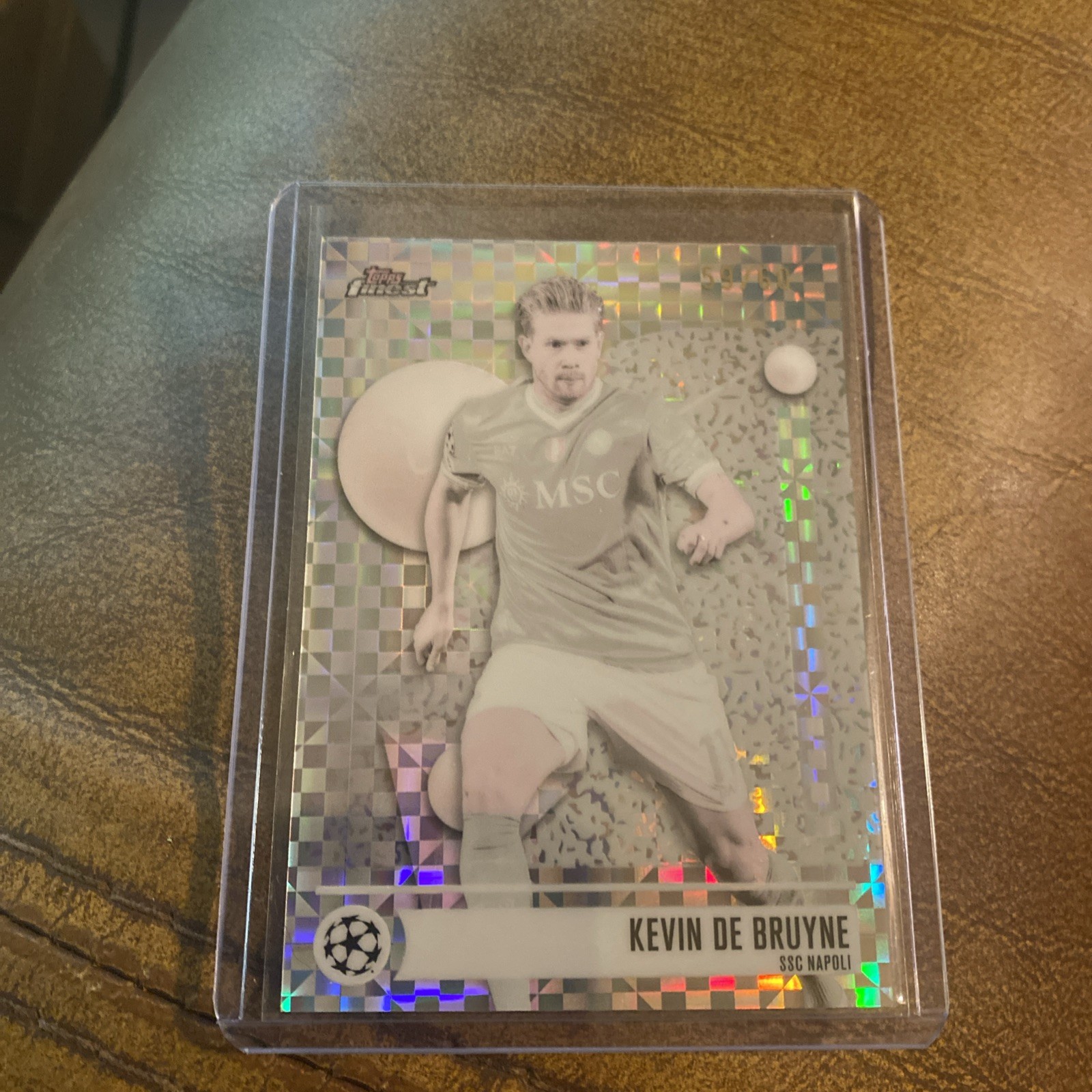 2026 Topps Finest Uefa Champions Kevin De Bruyne Common /60 view 4