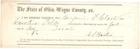 Civil War 1866 marriage Cert. Benjamin Clark, 16th Ohio Vol's to Caroline Foltz
