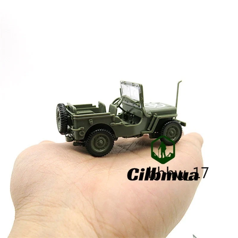 WW2 Army Willys Jeep Model Kits Toys Boys Vehicle 1/48 Gifts Offroad Car Truck - Image 3 of 4