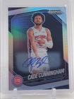 CADE CUNNINGHAM 2024-25 PANINI PRIZM BLACK AUTOGRAPH SILVER #8 AUTO Q5465