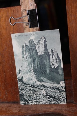 Vintage Postcard Tre Cime Di Lavaredo The Three Peaks of Lavaredo Italy