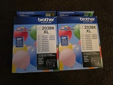 2 Pks Brother LC203 XL Ink Cartridge Black Yellow Magenta Cyan *SEE PICS* (M014)