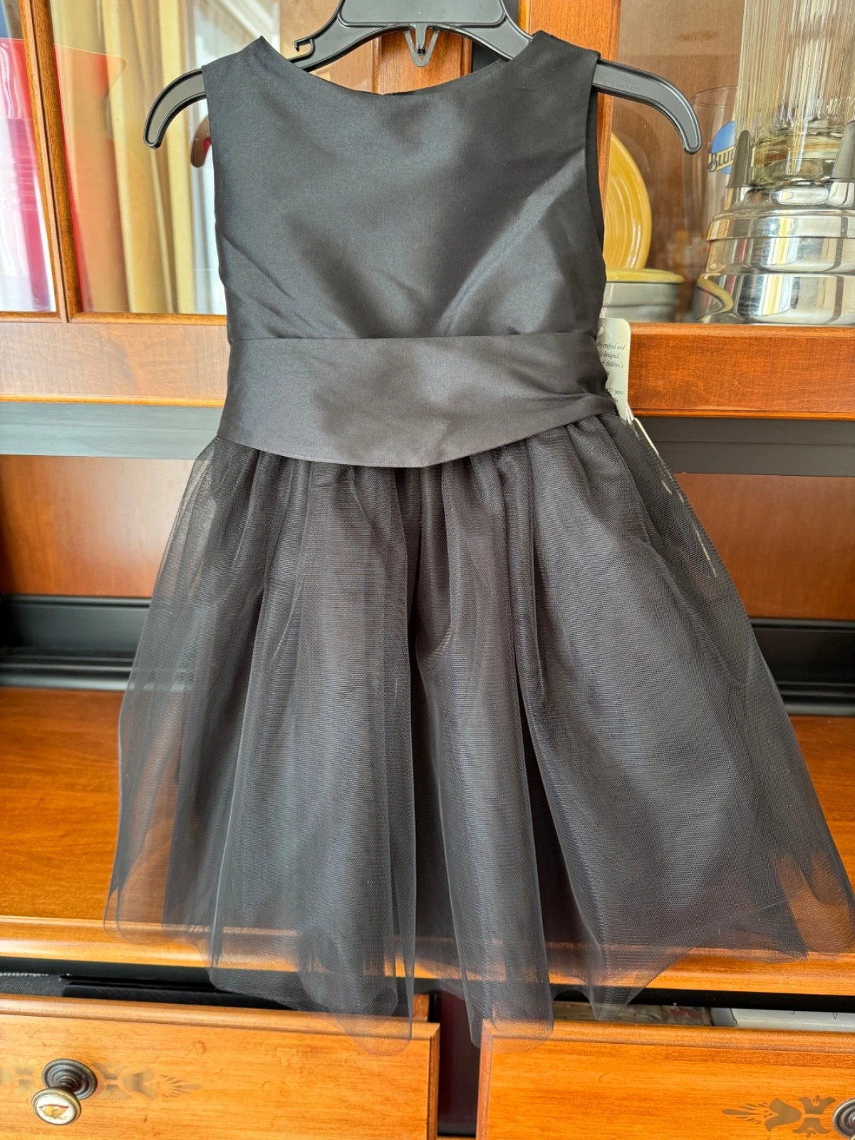 NWT $269 ISABEL GARRETON WINDY Sleeveless Girls Black Holiday Party Dress 24 MOS