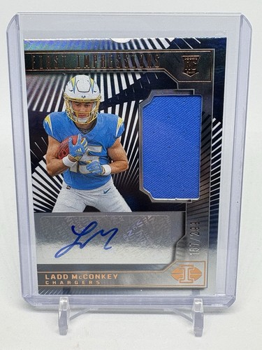 2024 Panini Illusions Ladd McConkey RC Patch Auto /299 (E818)