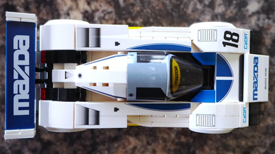 Mazda 787B Racing Car Brick Model MOC - 242 pieces, 8 studs wide