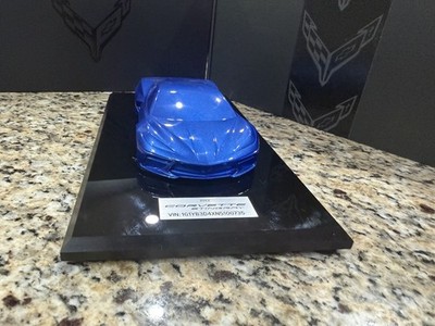 CORVETTE STINGRAY 2022 C8 OEM Speed Shape Model Owner's Gift - Elkhart Lake Blue