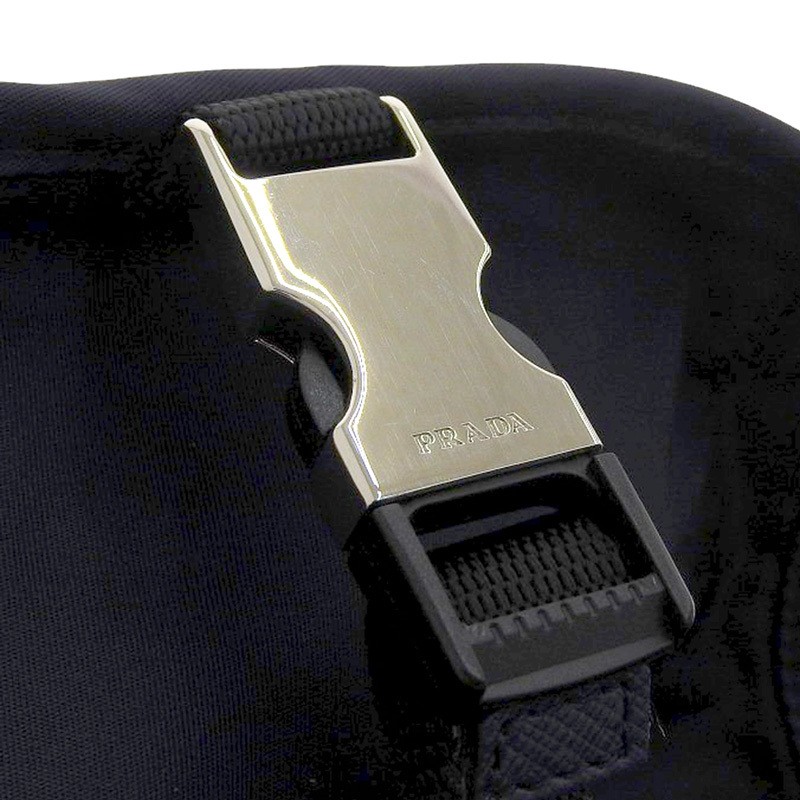 PRADA Backpack Rucksack Nylon Leather Navy 1BZ070 Used  OB2488 from japan thumbnail 5