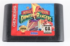 Vintage 90s Sega Genesis Mighty Morphin Power Rangers Video Game Cartridge 1570