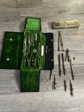 Vintage K&E Paragon Keuffel & Esser Co Drafting Set Germany Case With Extras