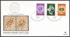 Colonies D53 Netherlands Antilles CURACAO 1973 FDC 3v Postal Stamps 100 yrs