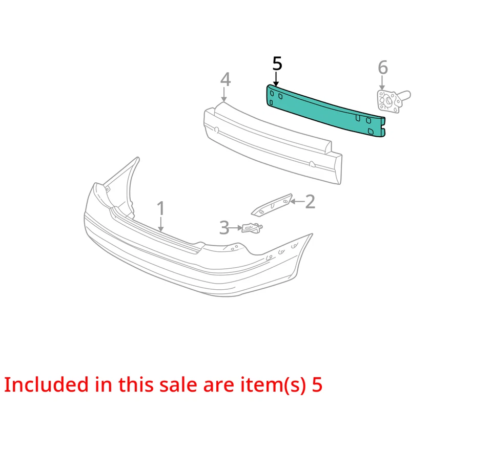 1996-2005 Mercury Sable Rear Bumper Reinforcement CLMTZ Foto 2 de 3