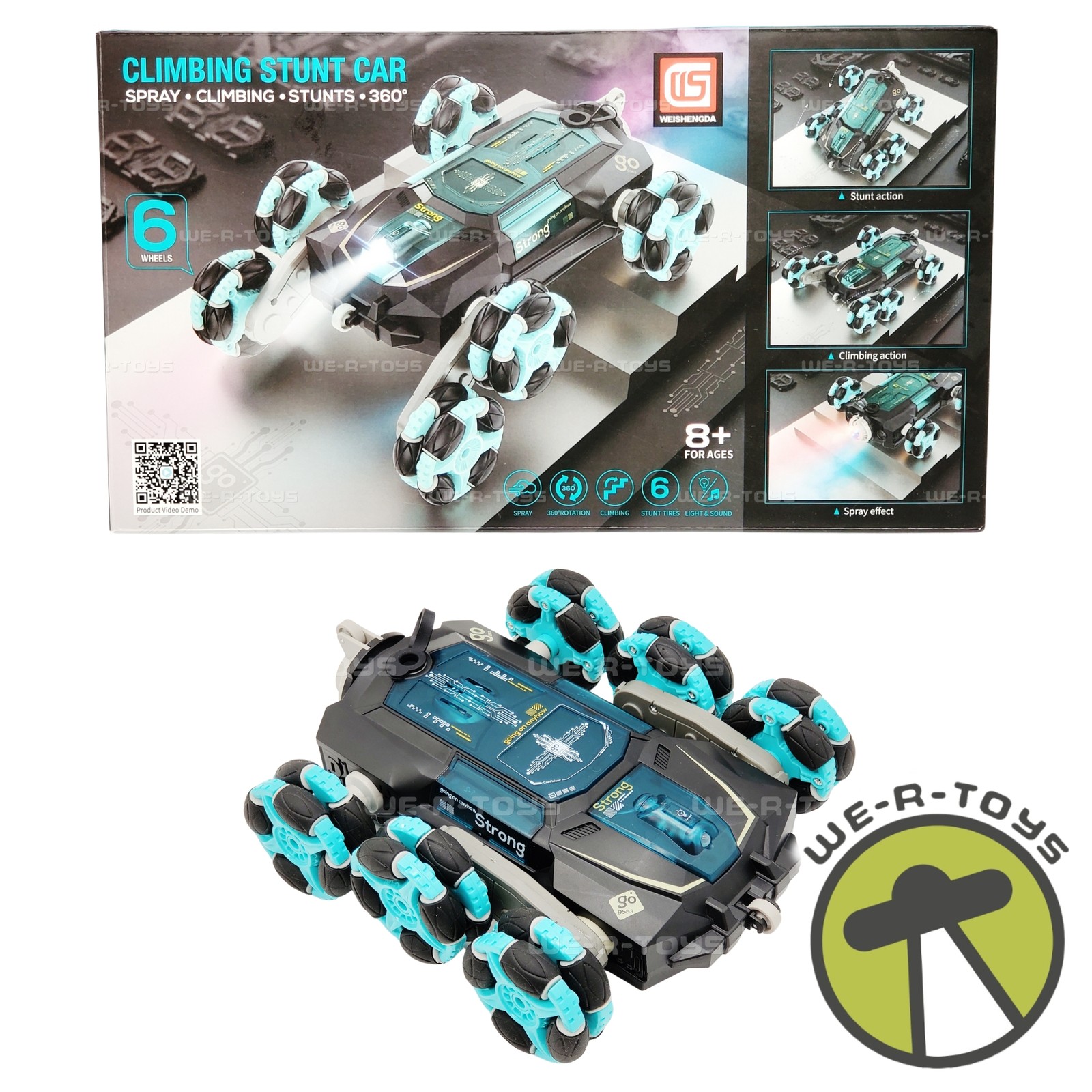 GYXL Gesture Sensing Stunt RC Car Cool Black Version No. CV-D600 USED