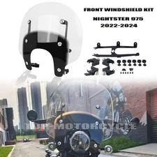 Quick-Release Windshield Kit For Harley Nightster RH975 Special RH975 S 22-25